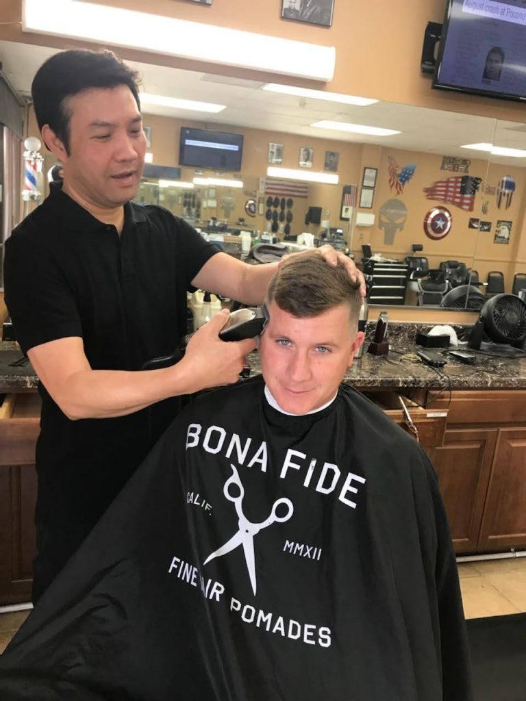 man cut